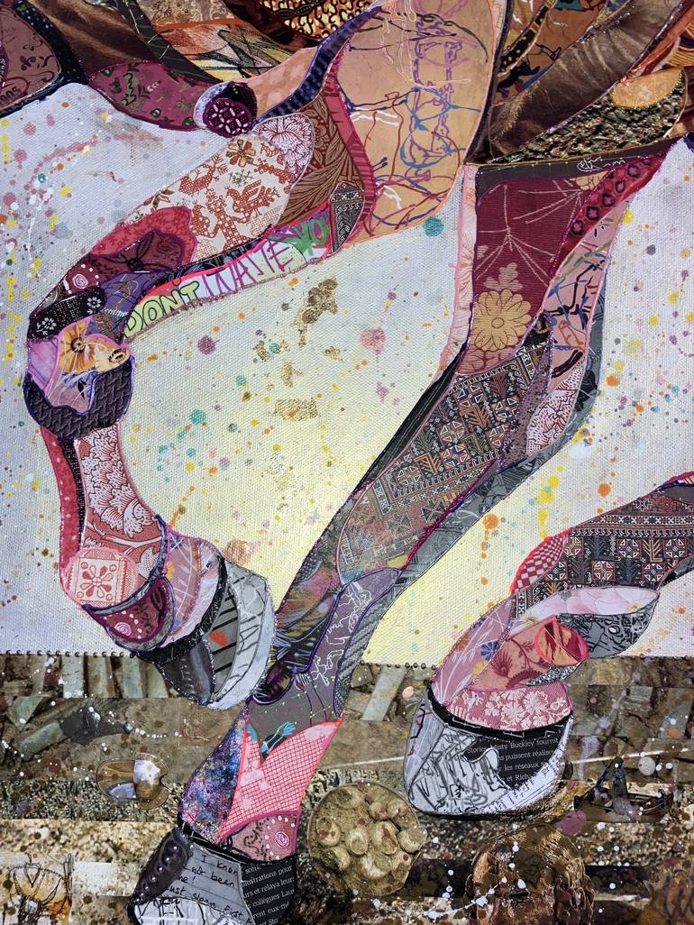 Original Abstract Animal Collage by Moira McAinsh