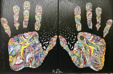 Original Abstract Body Collage by Moira Mcainsh