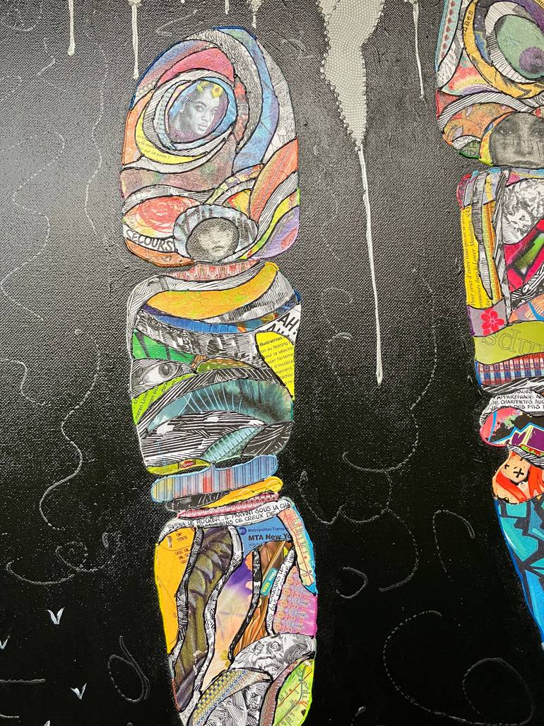 Original Abstract Body Collage by Moira Mcainsh
