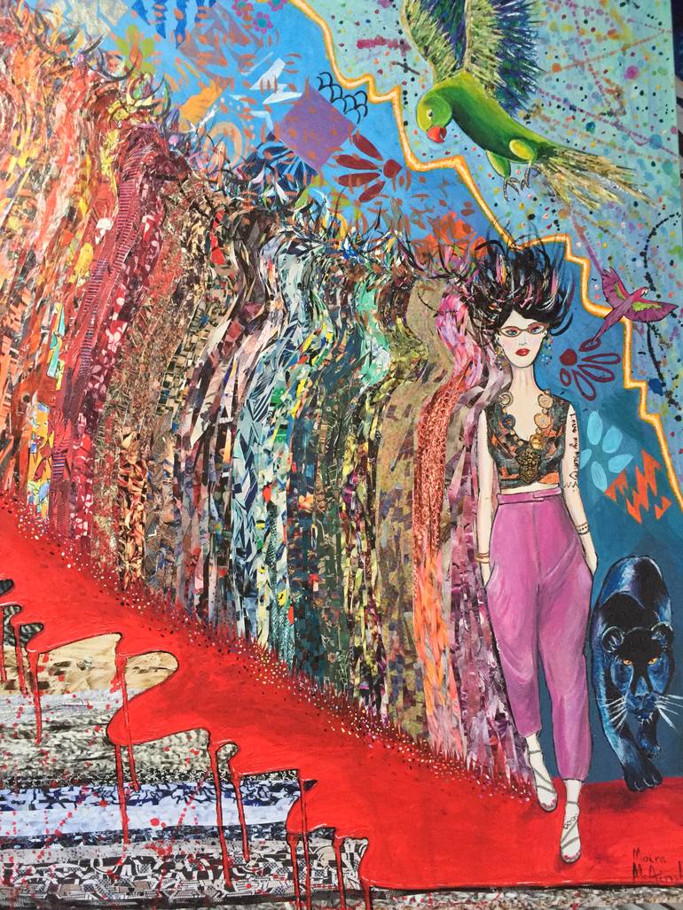 Original Art Deco Fashion Painting by Moira Mcainsh