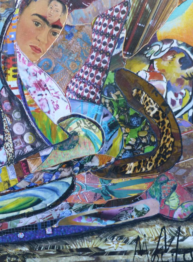 Original Figurative Animal Collage by Moira Mcainsh