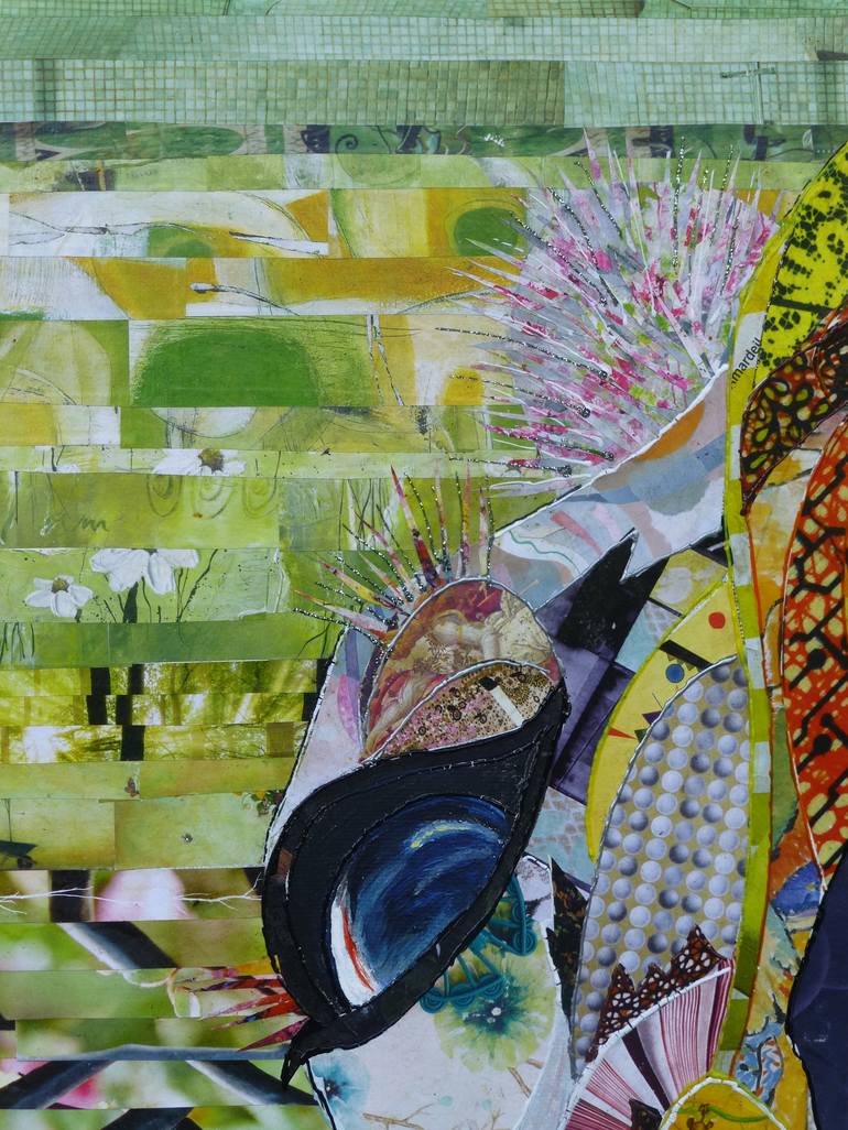 Original Figurative Animal Collage by Moira McAinsh