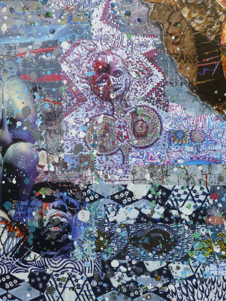 Original Figurative Animal Collage by Moira Mcainsh