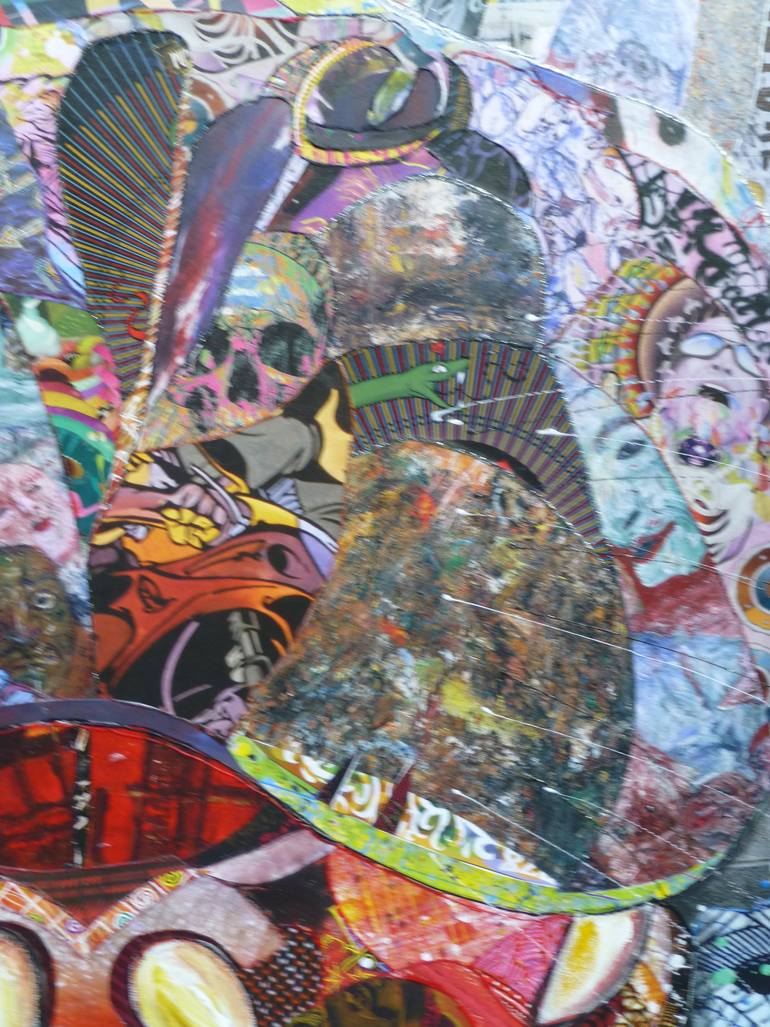 Original Figurative Animal Collage by Moira Mcainsh