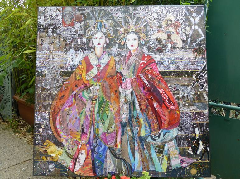 Original Figurative Women Collage by Moira McAinsh