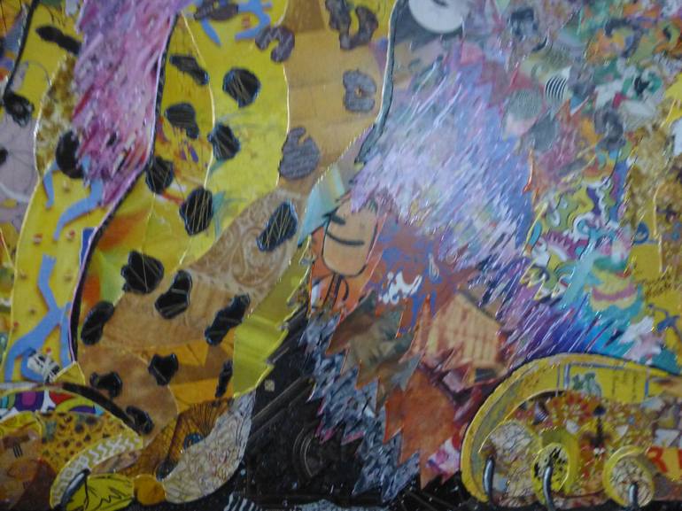 Original Figurative Animal Collage by Moira Mcainsh