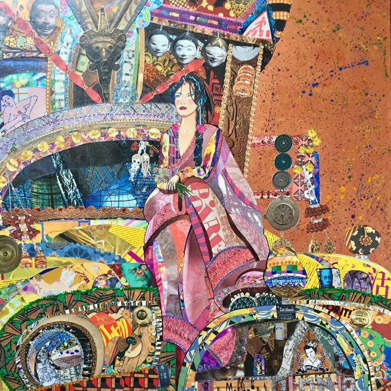 Mrs. Bojangles Collage by Moira McAinsh | Saatchi Art