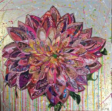 Original Floral Collage by Moira McAinsh