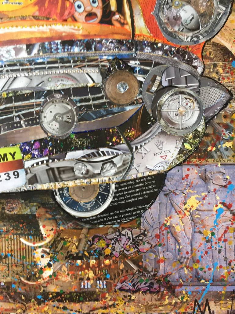 Original Automobile Collage by Moira McAinsh