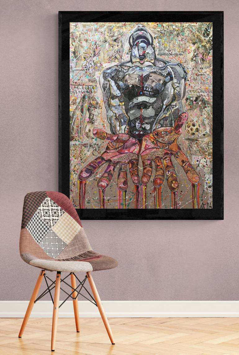 Original Figurative Nude Collage by Moira McAinsh