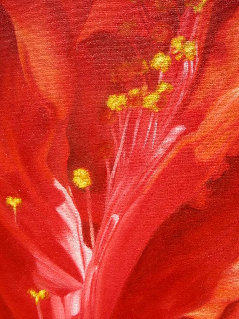 Original Fine Art Floral Painting by Rajaguru v gandhi