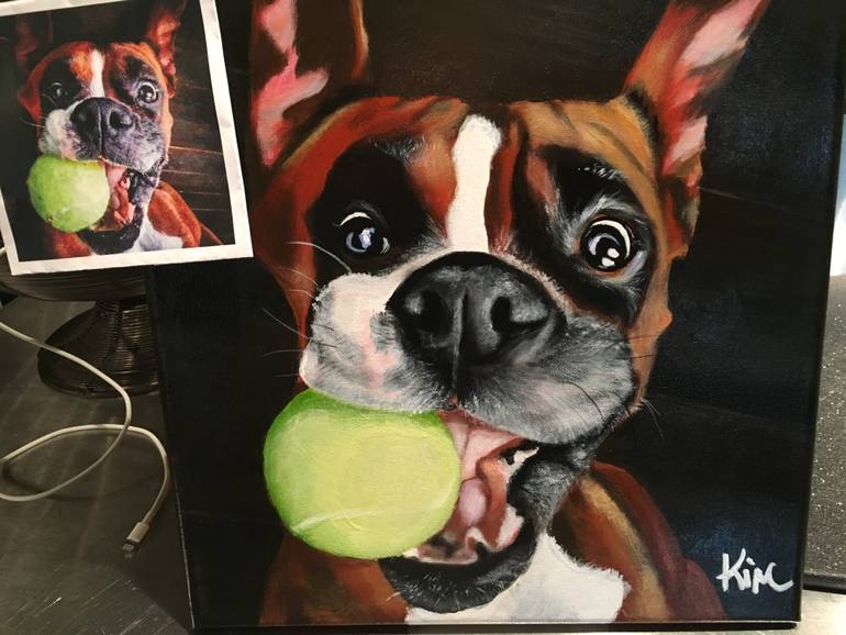 Original Realism Animal Painting by Kimberly Kirby