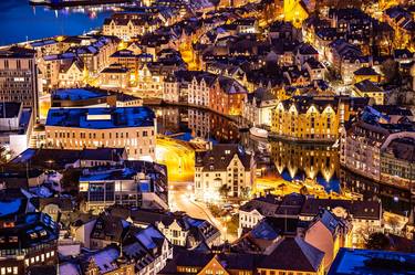 Alesund at night Norway # 10 thumb