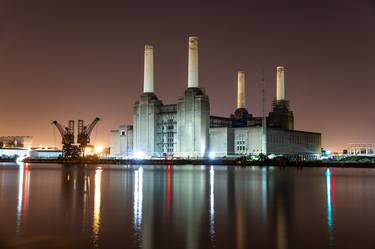 Iconic Battersea Power Station London England thumb