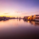 Thames River Sunrise London England Europe # 1 by M Tchaikovsky