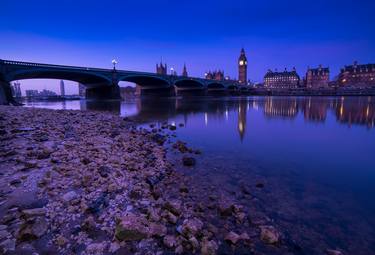 London Big Ben Thames River England thumb