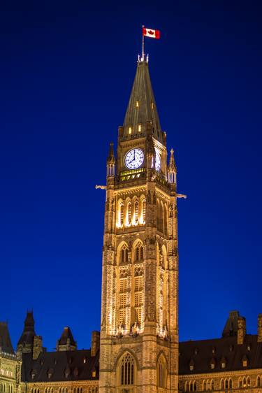 Ottawa Parliament clock tower Canada thumb