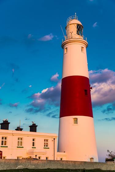 Lighthouse sunset light Dorset England Europe thumb