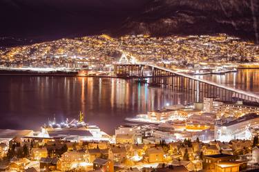 Tromso city lights Norway Europe # 18 thumb