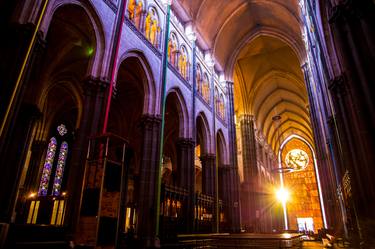 Light of Christmas Lille Cathedral France Europe thumb