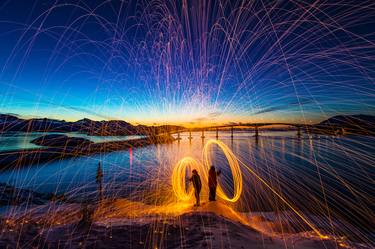 Sommarøy light painting Norway Europe #4 thumb