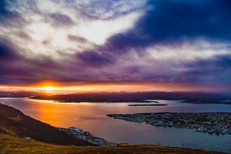 Arctic Sunset Sky Tromso Norway Europe #10 Photography by M