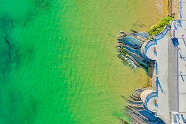 San Sebastian seaside promenade aerial view Spain Europe # 1 thumb