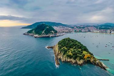 Aerial view of Donostia San Sebastian Spain Europe # 29 thumb