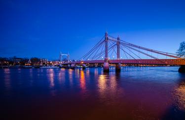 Albert Bridge London England Europe # 3 thumb
