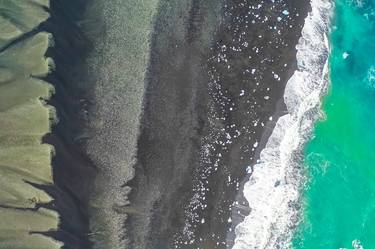 Aerial view of Diamond Beach Iceland Europe # 6 thumb