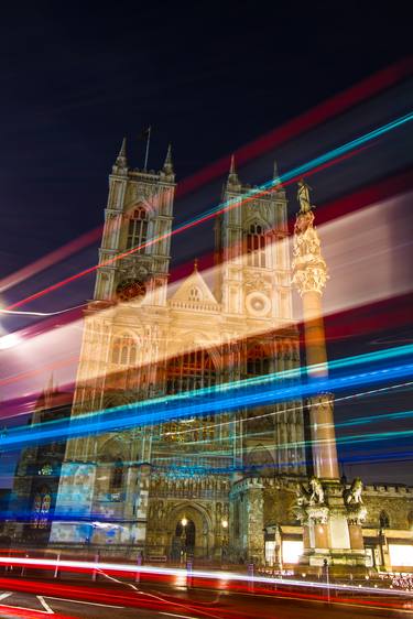 Westminster Abbey at night London England thumb