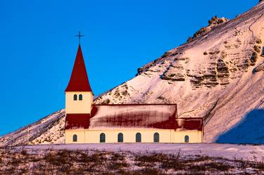 Icelandic church Vik Iceland Europe # 2 thumb