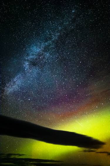 Milky Way Northern Lights sky Iceland  Europe # 1 thumb