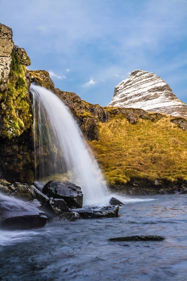 Kirkjufellsfoss & Kirkjufell Iceland Europe thumb