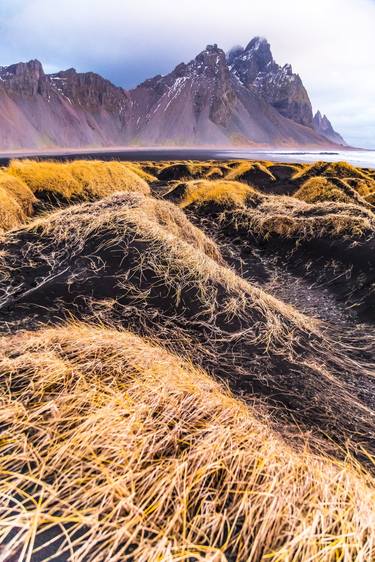 Vestrahorn Mountain Icelandic coastline thumb