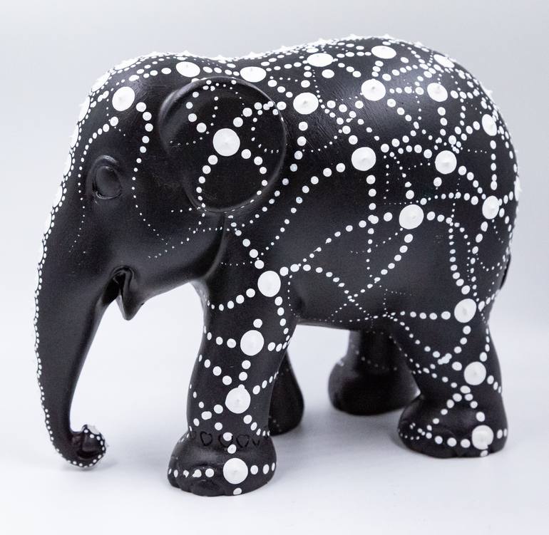 Elephant # 5 hand painted - Print