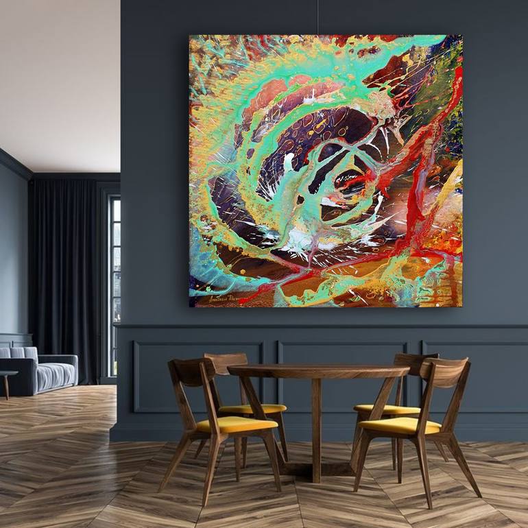 Original Abstract Painting by Anastasia Racovcena