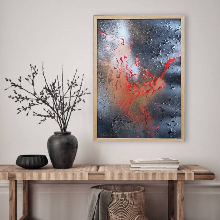 Original Abstract Expressionism Abstract Painting by Anastasia Racovcena