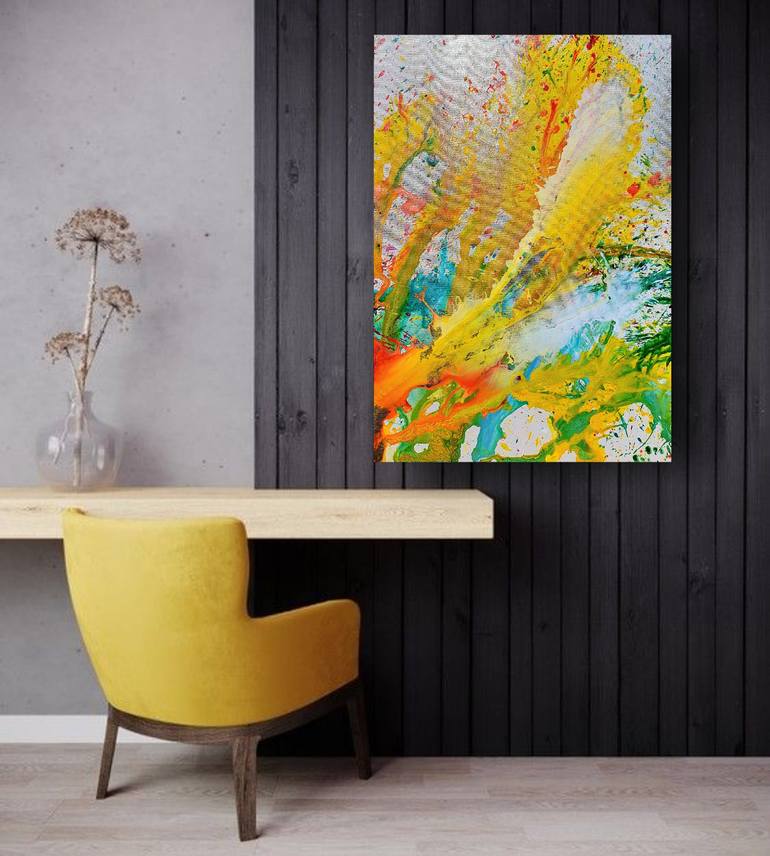 Original Abstract Expressionism Abstract Painting by Anastasia Racovcena