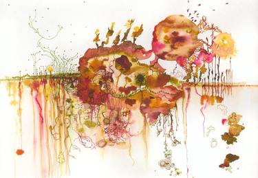 Original Abstract Nature Paintings by Cecilia Ghiraldo