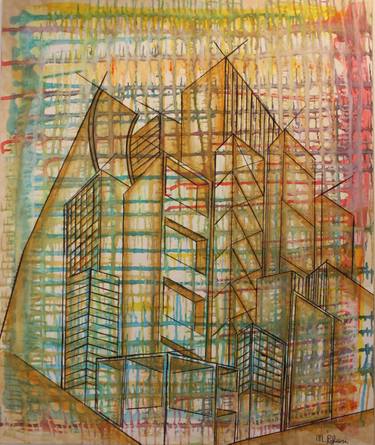 Print of Abstract Architecture Paintings by Matia Pugliesi