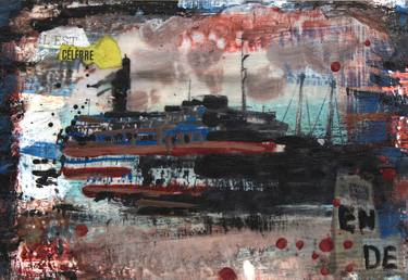 Print of Boat Collage by Ariane Mariane