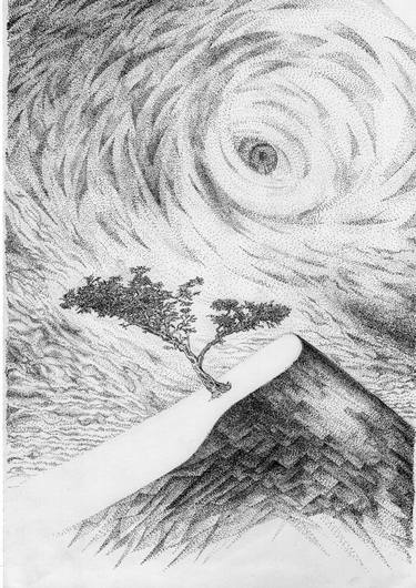 Print of Surrealism Tree Drawings by Iurii Guda