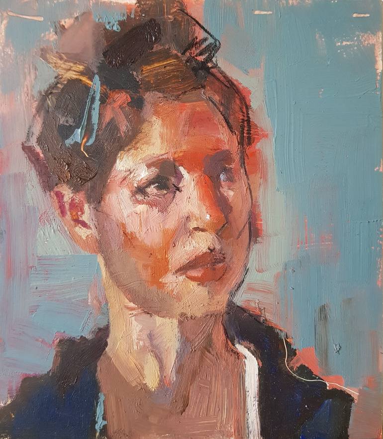 Female Portrait Painting By Marije Van Toledo Saatchi Art