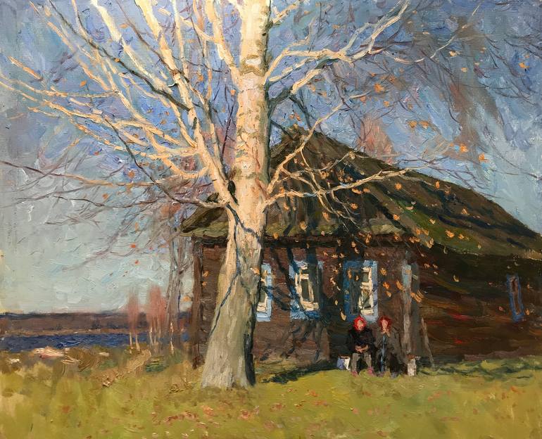lubas grandmothers house Painting by vasiliy khudyakov Saatchi Art