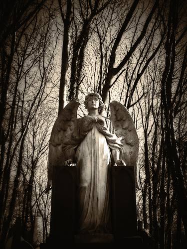 Highgate Cemetery I - limited edition, signed giclee print (1 of 23) thumb