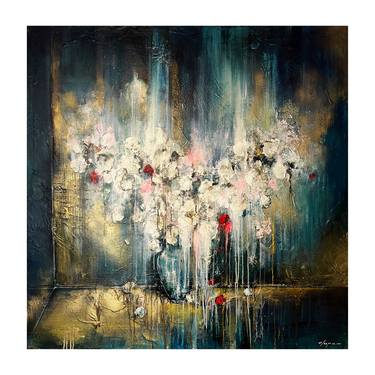 Original Abstract Expressionism Floral Paintings by Daniel Hooper