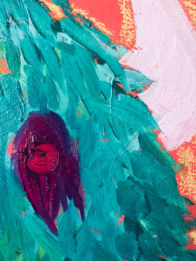 Original Abstract Animal Painting by Agata Leocata