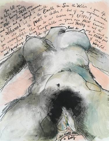 Original Abstract Nude Paintings by EKR Schlegel