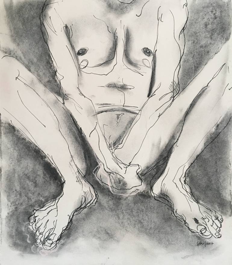 Self Suck Drawing by EKR Schlegel | Saatchi Art